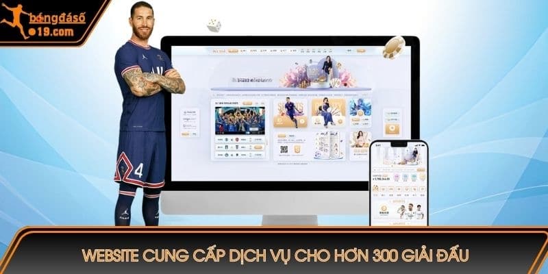 Website cung cấp dịch vụ cho hơn 300 giải đấu
